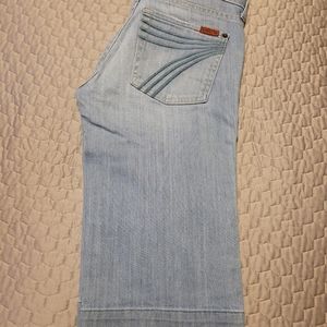 7 for All Mankind Denim Long Shorts